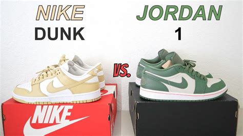 dunks vs jordan 1 sneakers